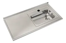 Comprar Mesada Acero Inoxidable Jhonson Bacha Zz52 Derecha 120x61 Cm