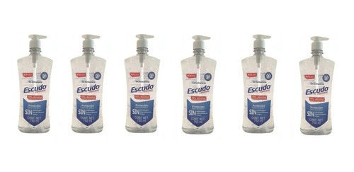 6 Botes De Gel Antibacterial Escudo De 750 Ml ¡envío Gratis!