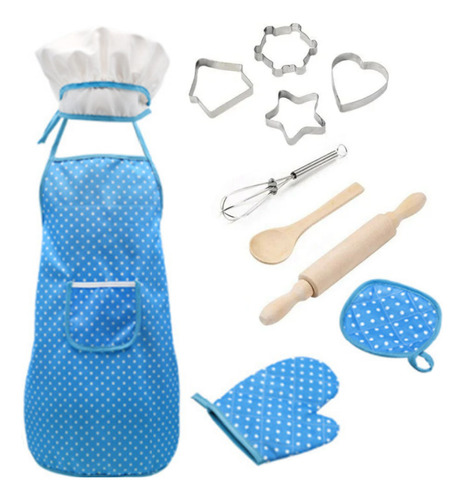 Set De Horneado Para Niños, Disfraz De Chef, 11 Piezas