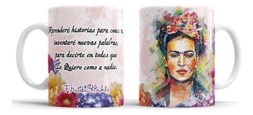 Kit Imprimible Plantillas Tazas Frida Kahlo Sublimación M2