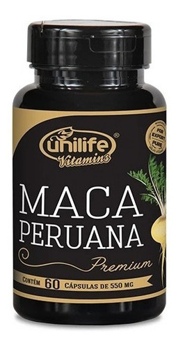 Maca Peruana Premium 100% Pura - 60 Cápsulas