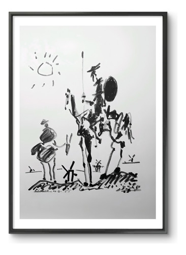 Cuadro Enmarcado - Boceto Don Quijote - Pablo Picasso