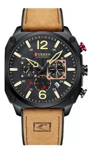 Reloj Para Hombre Curren Technos 8398 Marrón Y Negro