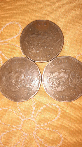 Monedas De 50 Pesos, Con Error  Chiie  Del 2008