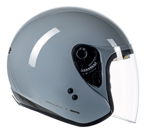 Capacete Aberto Bieffe Allegro Classic Cinza Moon/grafite Tamanho do capacete 55/56 - S