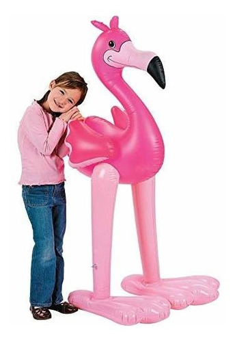 Jumbo Inflatable Pink Flamingo