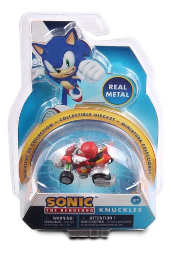 Sonic Vehiculo Knuckles Auto 5cm Metal Original 64196