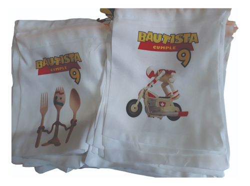 Bolsitas Golosinera Toy Story Personalizada De Tela 50u