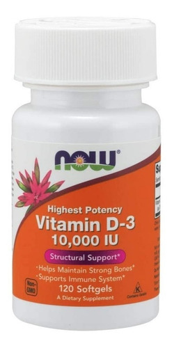 Vitamina D3 De  10,000- Vitamin D3 (as Cholecalciferol) 365 