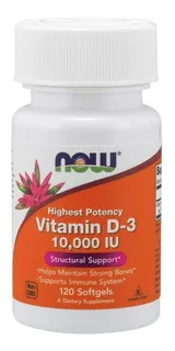 Vitamina D3 De 10,000- Vitamin D3 (as Cholecalciferol) 365