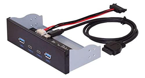 Panel Frontal Chenyang Cy Hub Usb 3.0 Usb-c Tipo C Con Panel