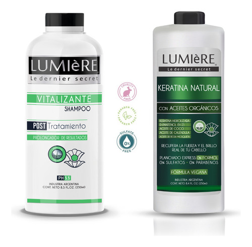 Keratina Para El Cabello Sin Formol + Shampoo Mantenimiento