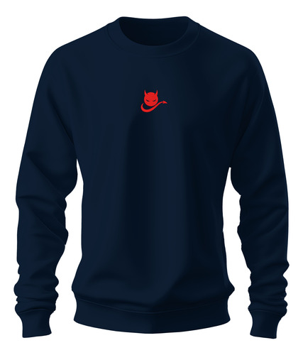 Sudadera Sweater Bordada Diablo Bola Cuernos Cola Demonio