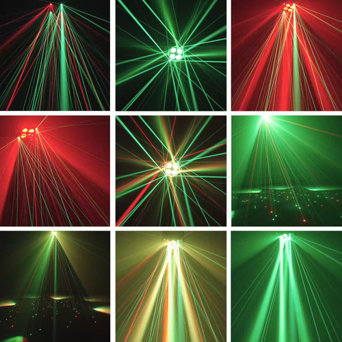 Luz Led De Fiesta 3 En 1 Con Láser Y Efecto Estroboscópico
