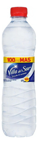 Pack X 24 Unid. Agua   600 Cc Villa Del Sur Aguas Minerales