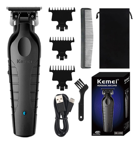 Trimmer Patillera Kemei 2299 Profecional Batería 1200mah