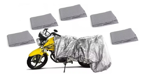 Pack X5 Funda Cobertor Cubre Moto Bicicleta Imperm 130x230cm