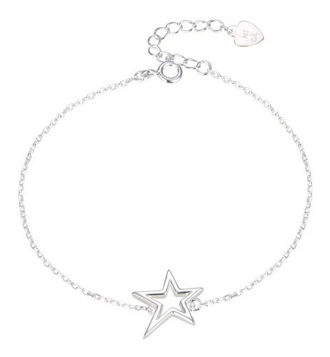 Pulsera Estrella En En Plata 925 . Inspira Joyas