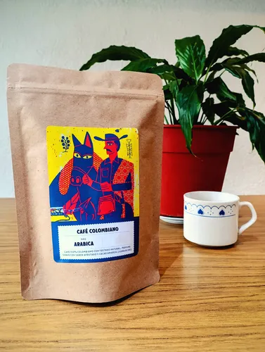 Molinillo De Cafe Hudson Negro + Cafe Colombia En Grano 250g