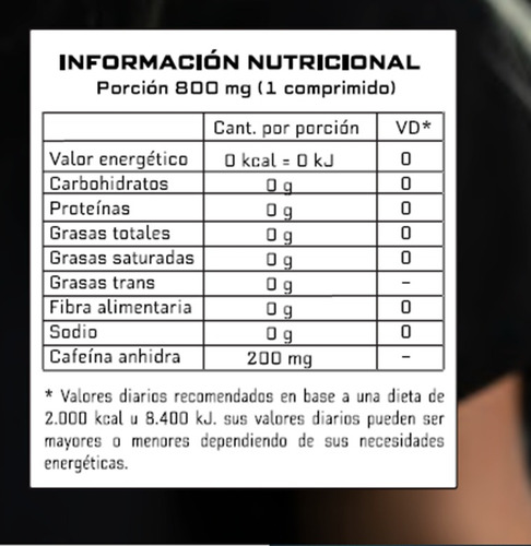 Cafeína Body Advance - Cafeinne Anhidrous - Máxima Energía
