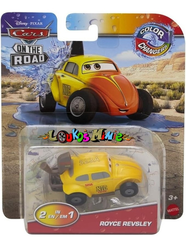 Disney Cars Royce Revsley Fusca On The Road Color 2 In 1