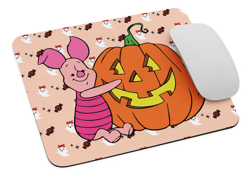 Mouse Pad Svart Diseño Piglet Halloween