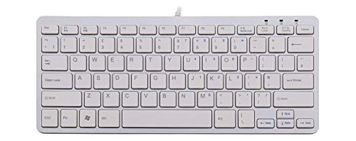 Teclado Compacto R-go, Qwerty (uk), Blanco, Wired