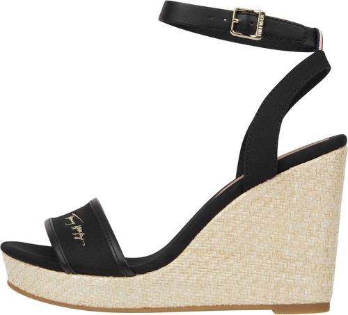 Sandalias De Cuña Alta Tommy Hilfiger Original Casual Mujer