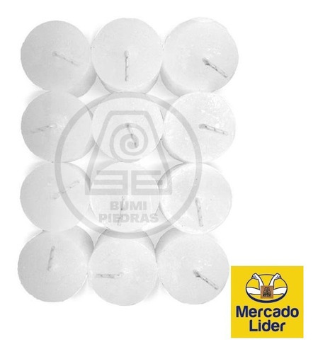 Velas Pack X 12 Para Hornito Blancas Bumi Piedras