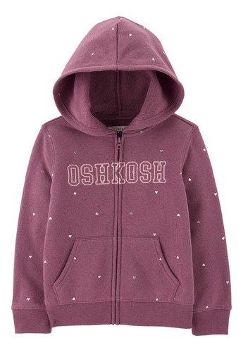 Campera Con Capucha Oshkosh Corazones Universo Binario