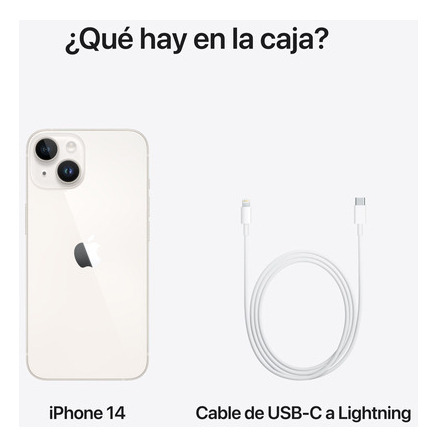 Apple iPhone 14 Plus (128 GB) - Blanco estelar - Excelente (Reacondicionado)