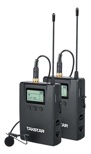Sistema Micrófono De Solapa Inalámbrico Takstar Sgc-200w R1