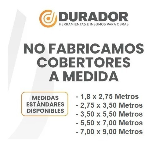 Imagen 2 de 9 de Cobertor De Lona Multiuso - Rafia - 5.5 X 7 M.