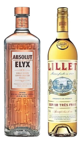 Vodka Absolut Elyx  Premium + Aperitivo Lillet Blanc