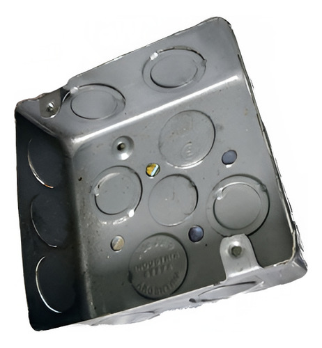 Pack X10 Caja Cuadrada 10x10 Chapa Inst. Eléctrica 9 Julio