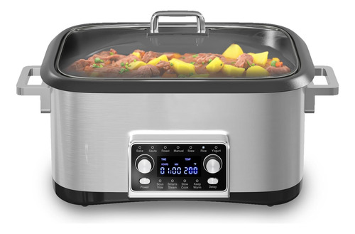 Heynemo 12-in-1 Cooker Lenta Programable, Olla De Olla Lenta