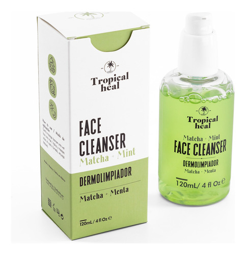 Limpiador Facial Dermolimpiador Matcha Y Menta Tropical Heal Momento de aplicación Día/Noche Tipo de piel Todo tipo de piel