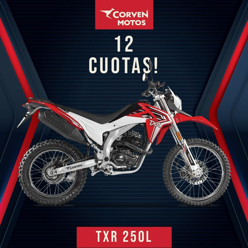 Imagen 1 de 17 de Corven Txr 250 L 12 Cuotas - Unicomoto Canning