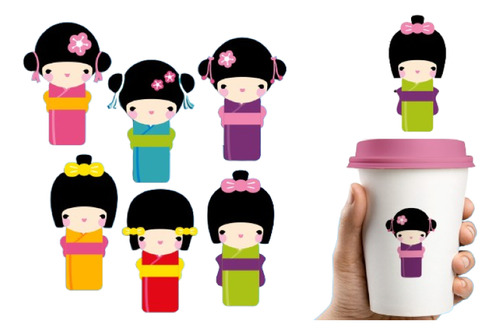 Imágenes Digitales Muñecas Japonesas Kokeshi 611403