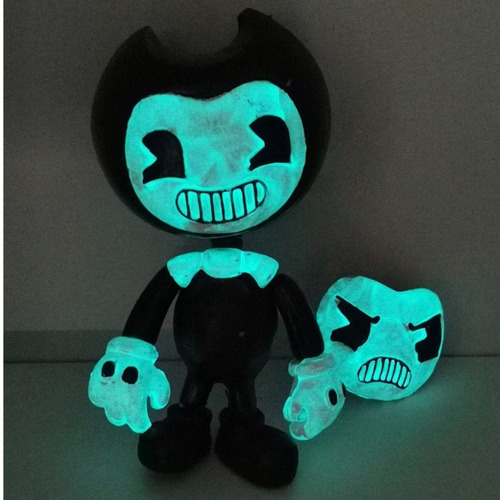 Imagen 10 de 10 de Bendy The Ink Machine Set 2 Figuras Demon Blanco Emite Luz
