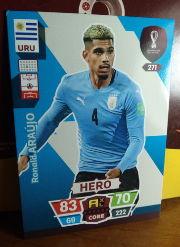 Adrenalyn Qatar 2022 Panini Ronald Araujo Uruguay