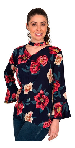 Set Se De 2 Blusas Estampado Flores Talla Ch M-728