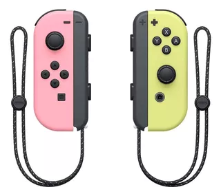 Nintendo Switch Joy-con (l)(r) Rosa Pastel Y Amarillo Pastel