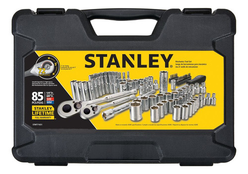 Juego De Herramientas 1/4 - 3/8 85 Piezas Stanley Stmt7165