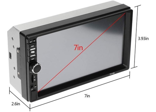 Imagen 8 de 9 de Autoestéreo Mirrorlink 7018b Con Pantalla Táctil Hd 1080p