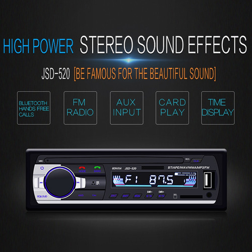 Ac 1 Din Reproductor De Radio For Coche Con Radio Fm