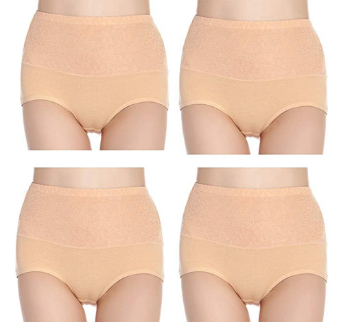 Bragas De Cintura Alta Para Mujer, Ropa Interior, Bragas Cor