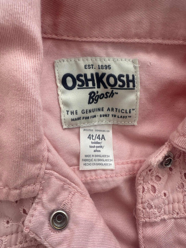 Campera Oshkosh Jean Rosa