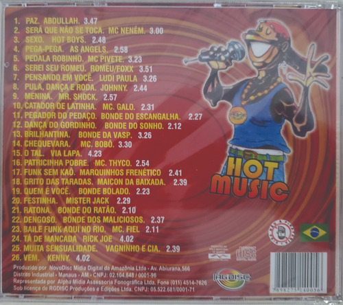 Cd O Som Dos Bailes, Hot Music O Funk Da Paz
