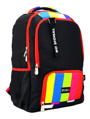 Mochila escolar Dash DS20BP80 color negro